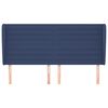vidaXL Čelo postele so z&aacute;hybmi modr&eacute;183x23x118/128 cm l&aacute;tka