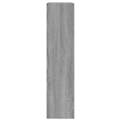 vidaXL Botník sivý dub sonoma 80x21x87,5 cm kompozitné drevo