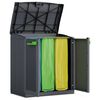 Keter Recyklačný kôš Moby Compact Recycling System grafitovo-šedý 100 cm