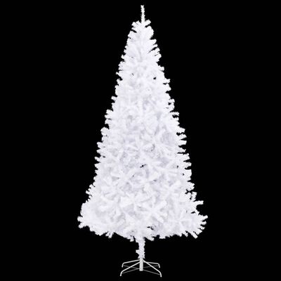 vidaXL Osvetlený umelý vianočný stromček 300 cm, biely