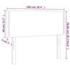 vidaXL Čelo postele tmavosivé 100x5x78/88 cm zamat
