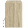 vidaXL TV nástenná skrinka s LED svetlami dub sonoma 130x31x45 cm