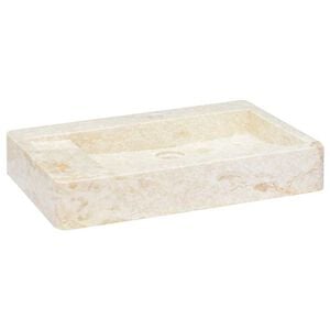 vidaXL Um&yacute;vadlo kr&eacute;mov&eacute; 58x39x10 cm mramor