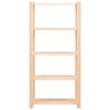 vidaXL Regály s 5 policami 2 ks 80x38x170 cm borovicový masív 250 kg