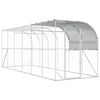 vidaXL Kurn&iacute;k proti stene Strieborn&aacute; 600 x 200 x 215 cm