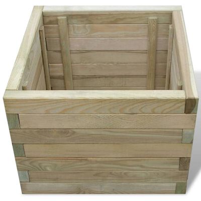vidaXL Vyvýšený záhon 50x50x40 cm, drevo, štvorcový