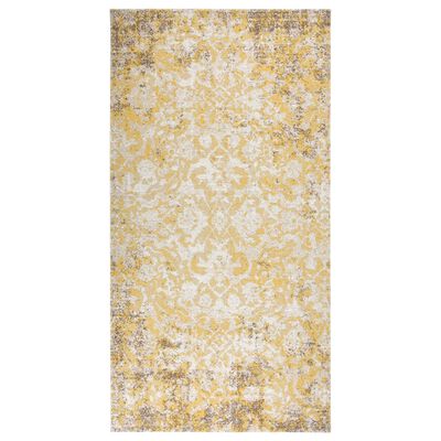 vidaXL Vonkajší koberec hladké tkanie 80x150 cm žltý