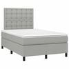 vidaXL Boxspring posteľ s matracom bledosiv&aacute; 120x190 cm l&aacute;tka
