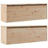 vidaXL Nástenné skrinky 2 ks 100x30x35 cm masívna borovica