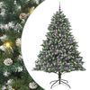 vidaXL Umel&yacute; vianočn&yacute; stromček Zelen&aacute; 210 cm PVC, plast a oceľ