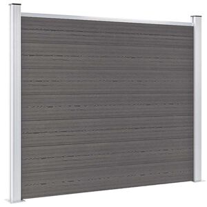 vidaXL Plotov&yacute; panel WPC 180x146 cm siv&yacute;