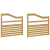 vidaXL Modul opierok na ruky 2 pcs Biela 79 x 4 x 73 cm