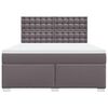 vidaXL Boxspring posteľ s matracom sivá 180x200 cm umelá koža