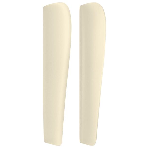 vidaXL Čelo postele so z&aacute;hybmi kr&eacute;mov&eacute; 103x23x118/128 cm umel&aacute; koža