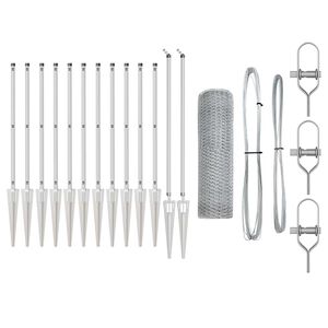 vidaXL Stĺp na plot. Strieborn&aacute;