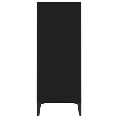 vidaXL Komoda, čierna 57x35x90 cm, kompozitné drevo