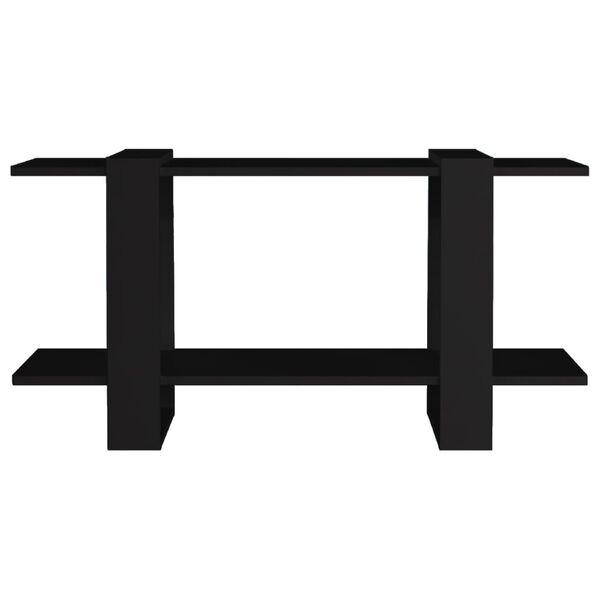 vidaXL Knižnica čierna 100x30x51 cm spracované drevo