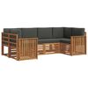 vidaXL Z&aacute;hradn&aacute; s&uacute;prava gaučov 6 ks Pr&iacute;rodn&aacute; a antracitov&aacute;