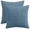 vidaXL Poťah na podložku 2 pcs ALMELO Modr&aacute; 40 x 40 cm man&scaron;estr