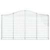 vidaXL Oblúkové gabiónové koše 25 ks 200x30x100/120cm pozinkov. železo