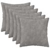 vidaXL Podložka 6 ks HEERLEN Svetlosiv&aacute; 30 x 30 cm Mikrovl&aacute;kno fleece