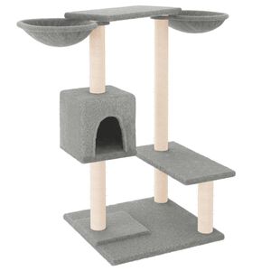 vidaXL &Scaron;krabadlo pre mačky so stĺpikmi bledosiv&eacute; 82 cm
