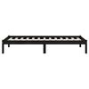 vidaXL Posteľný rám čierny borovicový masív 100x200 cm