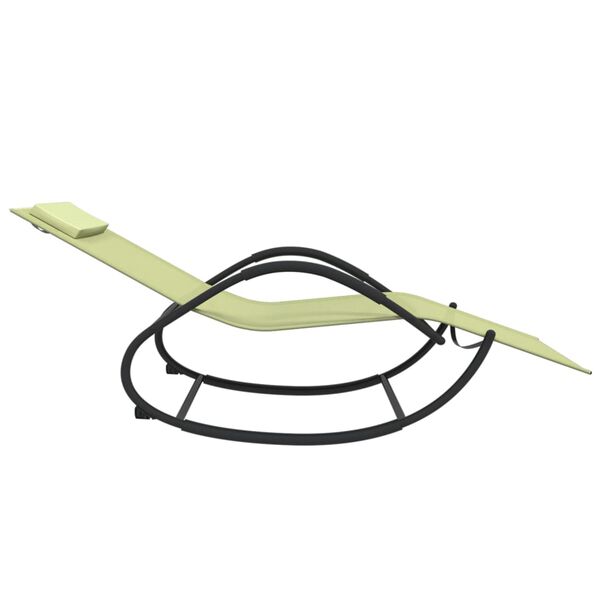 vidaXL Hojdacie leh&aacute;tko kr&eacute;mov&eacute; oceľ a textil&eacute;n