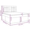 vidaXL Boxspring posteľ s matracom tmavohned&aacute; 180x200 cm l&aacute;tka