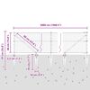 vidaXL Stĺp na plot. Siv&aacute; 50 x 0,4 m (50 mm sieť) Ocel a PVC