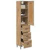 vidaXL Highboard Remeseln&yacute; dub 34,5 x 34 x 180 cm Kompozitn&eacute; drevo