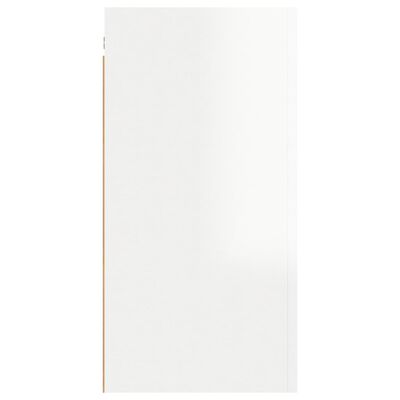 vidaXL TV skrinka, lesklá biela 30,5x30x60 cm, kompozitné drevo