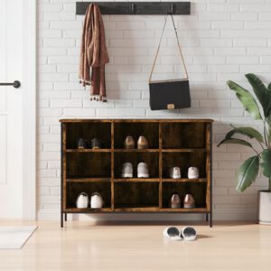 vidaXL Botn&iacute;k dymov&yacute; dub 100x35x70 cm kompozitn&eacute; drevo