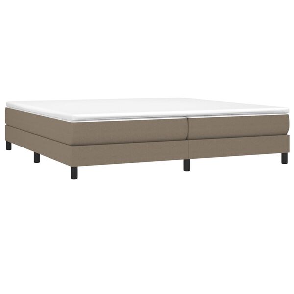 vidaXL Boxspring posteľ s matracom sivohned&yacute; 200x200 cm l&aacute;tka