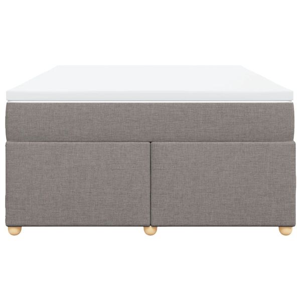 vidaXL Posteľn&yacute; r&aacute;m boxspring s matracom sivohned 160x200 cm l&aacute;tka
