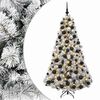 vidaXL Umel&yacute; vianočn&yacute; stromček s vianočn&yacute;mi guľami 180 cm 300 LED