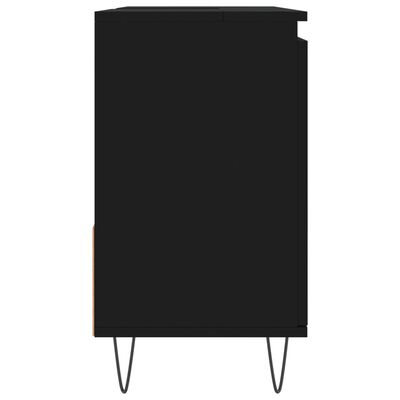 vidaXL Skrinka do kúpeľne čierna 65x33x60 cm kompozitné drevo