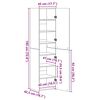 vidaXL Vysok&aacute; skrinka, siv&aacute; sonoma 45x42,5x185 cm, kompozitn&eacute; drevo