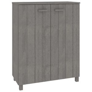 vidaXL Skrinka na top&aacute;nky HAMAR, svetlosiv&aacute; 85x40x108 cm, borovica