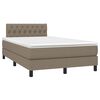 vidaXL Boxspring posteľ s matracom sivohned&yacute; 120x200 cm l&aacute;tka
