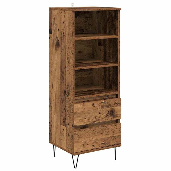 vidaXL Highboard Star&eacute; drevo 40 x 36 x 110 cm Kompozitn&eacute; drevo