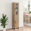 vidaXL Highboard Remeseln&yacute; dub 34,5 x 34 x 180 cm Kompozitn&eacute; drevo