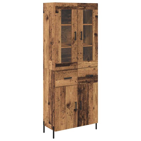 vidaXL Highboard Star&eacute; drevo 69,5 x 34 x 180 cm Kompozitn&eacute; drevo
