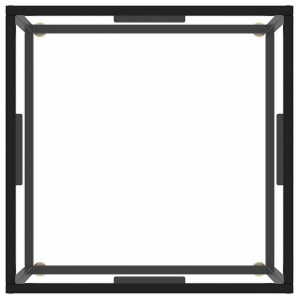 vidaXL Konferenčn&yacute; stol&iacute;k, čierny, tvrden&eacute; sklo 60x60x35 cm