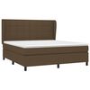 vidaXL Boxspring posteľ s matracom tmavohned&aacute; 160x200 cm l&aacute;tka