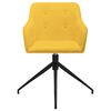 vidaXL Otočn&eacute; jed&aacute;lensk&eacute; stoličky 6 ks žlt&eacute; l&aacute;tkov&eacute;