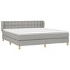 vidaXL Boxspring posteľ s matracom bledosiv&aacute; 180x200 cm l&aacute;tka