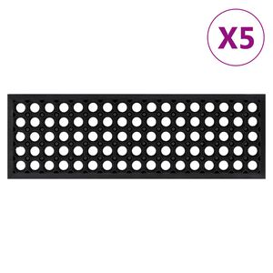 vidaXL Schodiskov&eacute; stupne 5 ks 25x75 cm guma