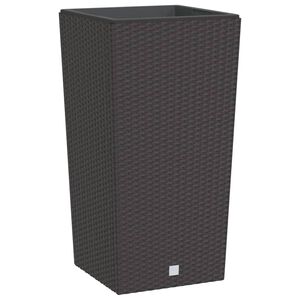 vidaXL Kvetin&aacute;č s vyberateľnou vložkou hned&yacute; 21 / 49 l PP ratan