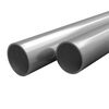vidaXL R&uacute;ry z nehrdzavej&uacute;cej ocele okr&uacute;hle 2 ks V2A 2m &Oslash;42x1,8mm